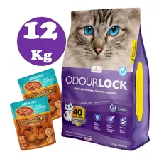 Arena Aglomerante Gato Odourlock Ultra Premium Lavanda 12kg 