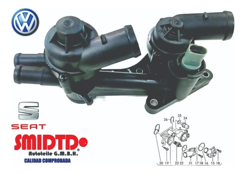 Bridas Termostatos Doble Base Radiad Vento 1.6 12-19 Diesel Foto 9