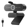 Webcam Emeet C60e 4k 30fps Uhd 8mp Foco Automático 1080p 60fps Camera Para Pc 2 Microfon Videoconferencia Preto