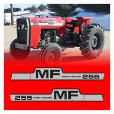 Kit Etiquetas Adesivos Trator Massey Ferguson 255 Mf255