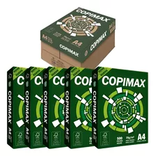 Resma De Hojas A4 Caja X5 Copimax Papel Blanco Impresora 500