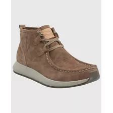 Botin Cuero Hombre Icon Boot Café Hush Puppies