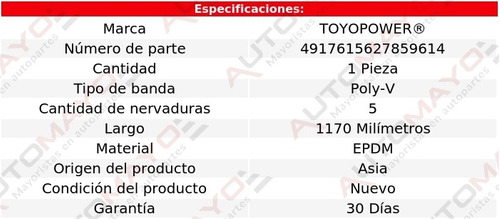 Banda Toyopower Uno L4 1.4l Fiat 2014-2020 Foto 4