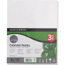 Daler Rowney Canvas Panel 8x10 Paquete De 3