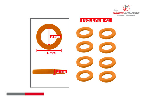 Kit Para Inyector Lincoln Mark Vii V8 5.0 1990 1991 (8 Jgos) Foto 4