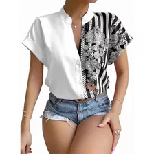 Camisa Oficial De Cercanías Estampada Para Mujer