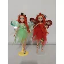 Lote Com 2 Bonecas Winx Para Enfeite Ou Customização 