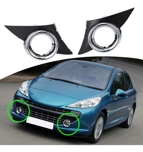 Cubierta De Luz Antiniebla Delantera Derecha Para Peugeot 20 Foto 2