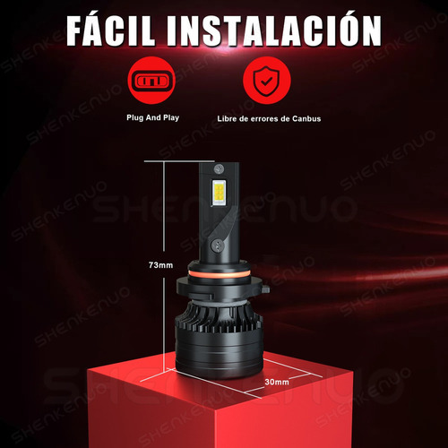 Kit De Focos Led Luz Alta Y Baja 30000 Lm 9005 H11 Para Mazd Foto 7