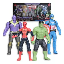 Kit Bonecos Brinquedos Marvel Vingadores Articulado 