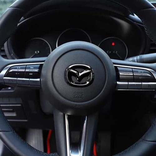 Kit 3 Emblemas Negros Mazda 3 2019 2020 2021 2022 Sedan / Hb Foto 4