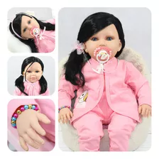 Boneca Bebe Reborn Completa Realista Menina Princesa 