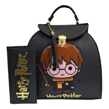 Bolsa/mochila 3 En 1 Con Cartera Harry Potter