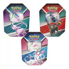 Kit Lata Pokémon Heróis V Espeon V Sylveon V Umbreon V Copag