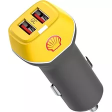 Cargador De Coche Shell Mini Adaptador Usb De Puerto Dual D