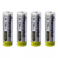 Pilas Recargable Aa De 2700mah Precargadas 