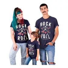 Camiseta De Rock Guitarra Power Tal Pai Mãe E Filho Família