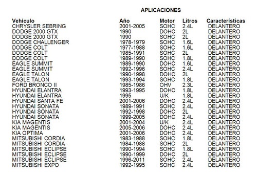 Reten Cigueal Delantero Mitsubishi Galant 1994-2011 2.4l Foto 2