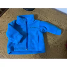 Campera Polar Columbia De Bebé Celeste