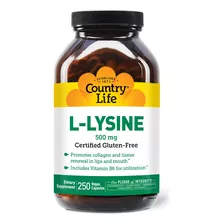 Country Life L-lisina 500 Mg Con B-6, Apoya La Salud Inmune,