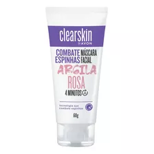 Máscara Facial Clearskin Argila Rosa 60g Avon Tipo De Pele Todo Tipo De Pele