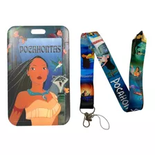 Porta Credencial Con Lanyard Pocahontas Kb242