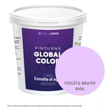 Esmalte Al Agua Satinado, Global Color, Galón, Violetas