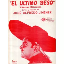 El Último Beso José Alfredo Jiménez Partitura