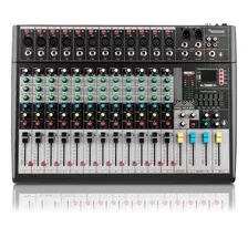 Mezcladora Audio Profesional 12 Canales Bluetooth Usb Eq 48v