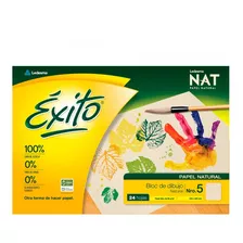 Block Papel Dibujo Exito Nat 24 Hojas 120grs Natural