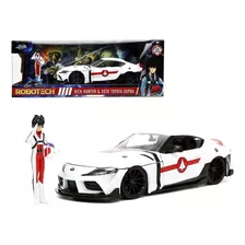 Jada Robotech Toyota Supra 1:24 Rick Hunter Color Blanco