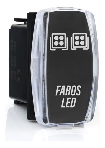 Switch Botn Marino Faros Led Con Luz Rgb On-off Jeep Can Am Foto 2