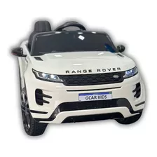 Carrinho Elétrico Infantil Range Rover Evoque Branca 4x4 12v