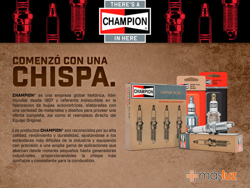 Set 4 Bujas Encendido Cobre Protege L4 2.0l 01/03 Champion Foto 3