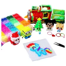 Kit Perler Hama Beads 2,6mm ,5 Mil Peças, Pegboard, Pinça 