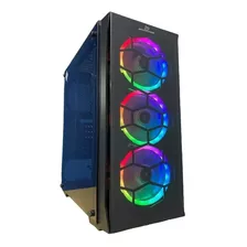 Gabinete Pc Gamer Essenses Vidrio Templado Remoto 3 Fan Rgb