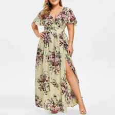 Vestido De Fiesta Floral Elegante De Talla Grande For Mujer