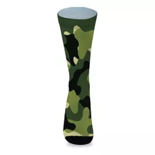 Meias Personalizadas Camuflada Skate Cooper Crossfit 1 Par