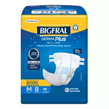 Bigfral Derma Plus Noturna - Tamanho M Pacote C/8un