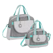 Kit 2 Bolsas Maternidade Impermeável Menino/menina Térmica