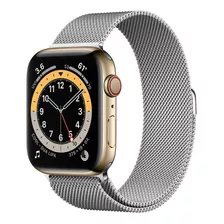 Apple Watch Series 6 44 Acero Gold Milanese Loop Gps 4g