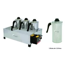 Esterilizador 3 Bules Consercaf Café E Leite Inox Automatico 220v