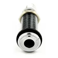 Jack Tubular 6.5 Mm Para Guitarra Acustica O Bajo Cromado