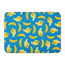 Tesoros De Caroline Bb5149rug Plátanos En Azul Lavable A Máq