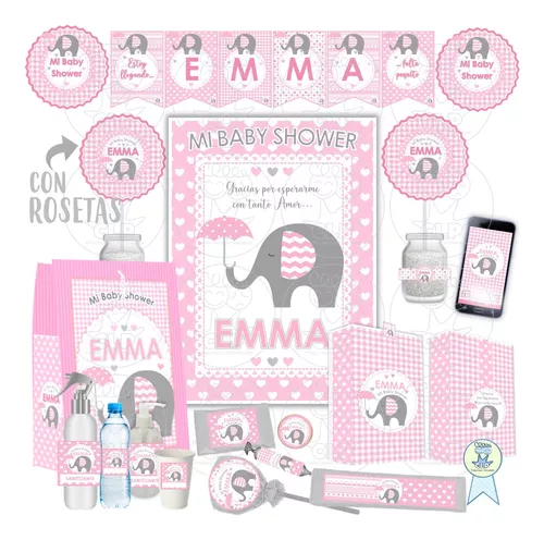 Tercera imagen para búsqueda de kit de baby shower elefantitos