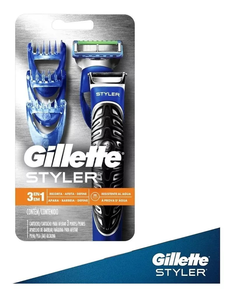 Gillette Styler 3 En 1 Recortadora, Afeita Y Perfiladora