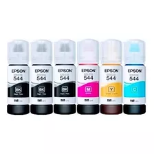 Kit Refil De 6 Tintas Epson 544 Para L1110/l3110/l3150/l3160