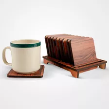 10 Portavasos Coaster Posavasos Organizador Cuadrado Tazas