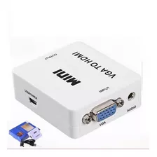 Conversor Convertidor Adaptador Vga A Hdmi Audio Cable Usb