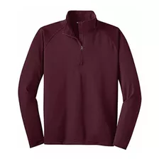 Sport-tek Stretch 1 2-zip Pullover, Maroon